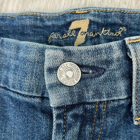 7 For All Mankind The Ankle Skinny blue Jeans size 27 - Picture 6 of 13
